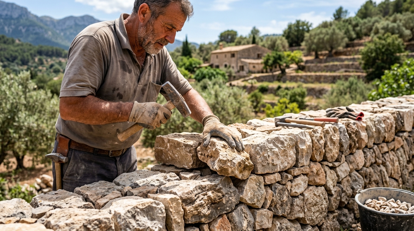 Albañilería y Obra Nueva en Mallorca - Muros de piedra seca