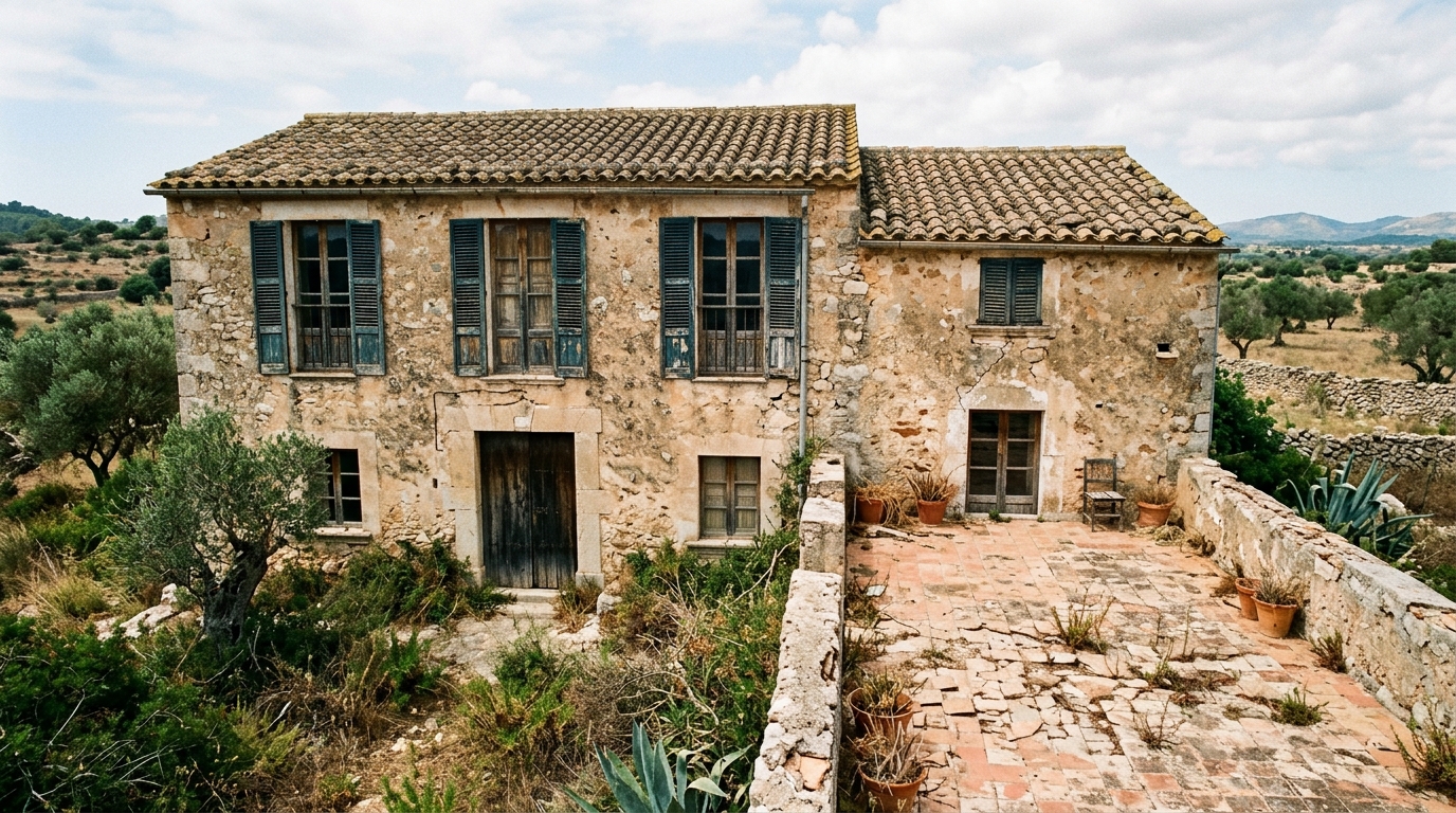 Finca rústica antes de la reforma en Alcúdia